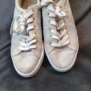 Keds Women's Suede Off-White Sneakers Size 8